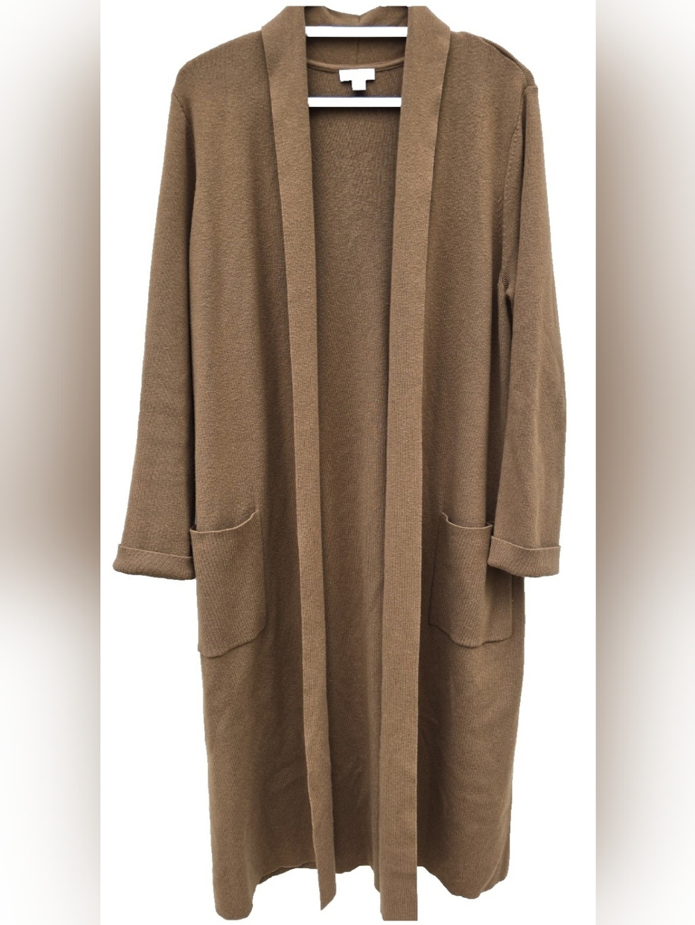 J.Jill Brown Sweater Duster Cardigan Coat Medium